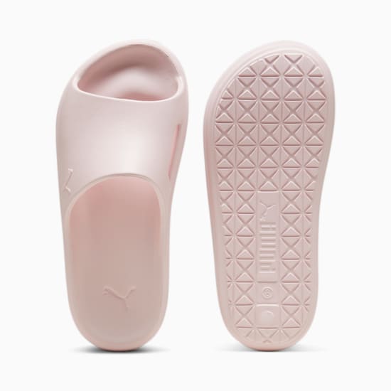 Puma furry slides joggers shop