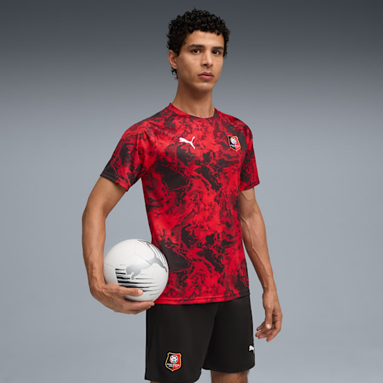 Puma STADE RENNAIS サッカーシャツ Mサイズ 黒 ブラック Puma STADE RENNAIS サッカーシャツ Mサイズ 黒 ブラック