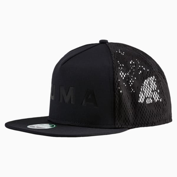 Evolution Snapback Hat, Puma Black, extralarge