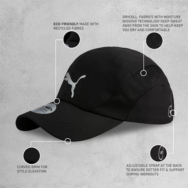 Running Pure Cap, Puma Black, extralarge-IND