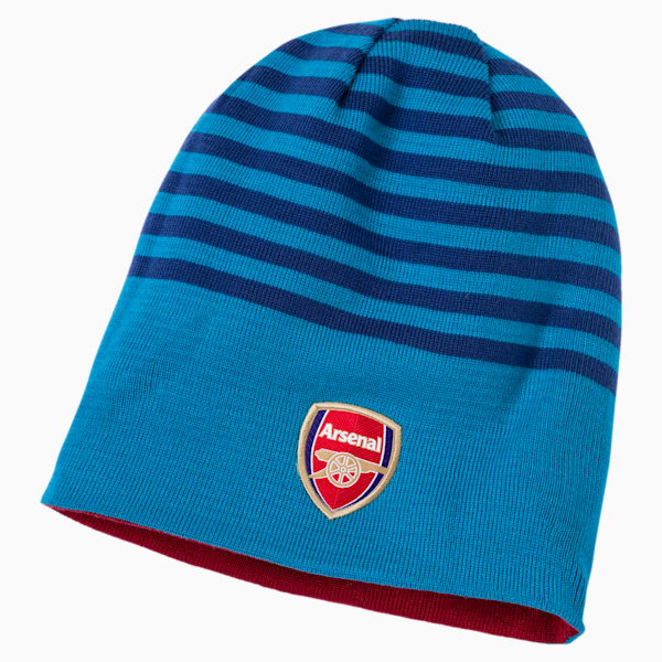 Arsenal Reversible Beanie, High Risk Red-Chili Pepper-BLUE DANUBE-limoges, extralarge