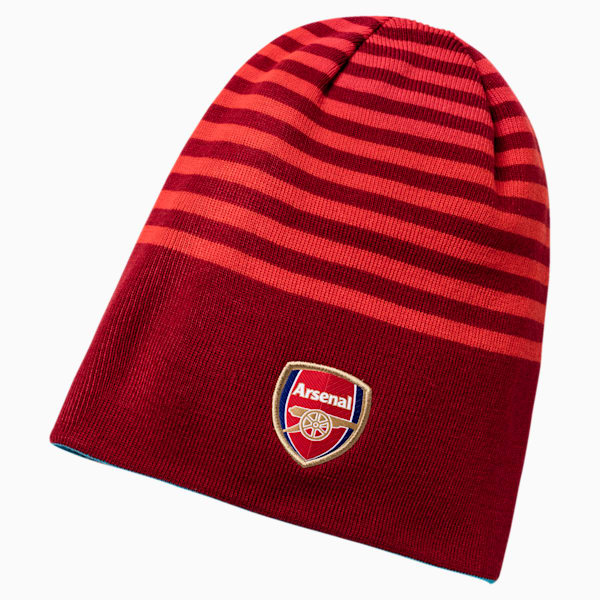 Arsenal Reversible Beanie, High Risk Red-Chili Pepper-BLUE DANUBE-limoges, extralarge