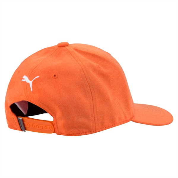 P Snapback Hat, Vibrant Orange, extralarge