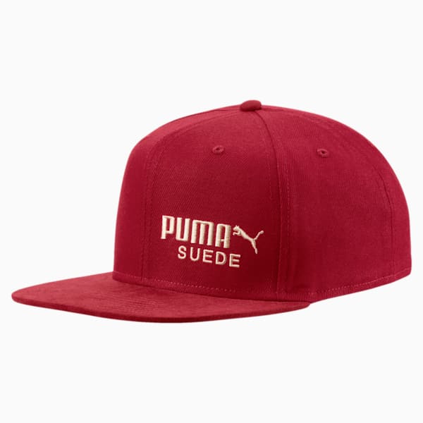 ARCHIVE Suede cap, Red Dahlia, extralarge
