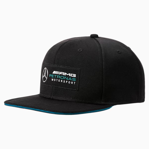 MERCEDES AMG PETRONAS Motorsport Flatbrim Hat, Puma Black, extralarge