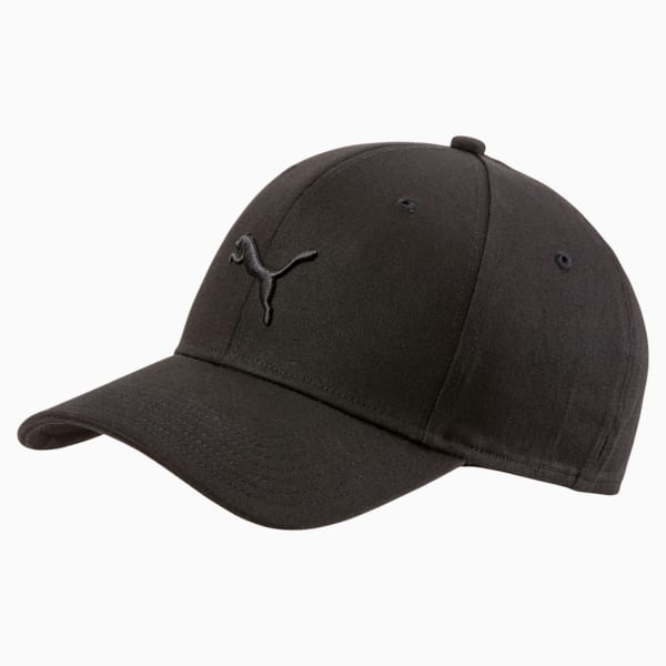 Stretchfit Baseball Cat Logo Unisex Cap, Puma Black, extralarge-IDN