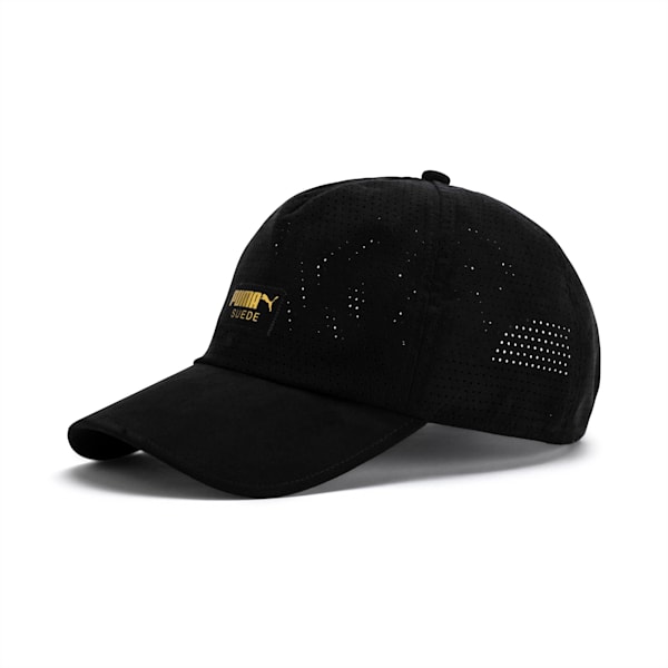 Suede Baseball Cap, Puma Black, extralarge