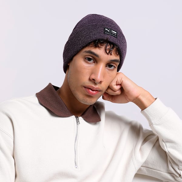 Archive Heather Beanie, Midnight Plum, extralarge-IND