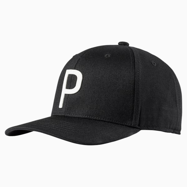 Throwback P 110 Snapback Hat, Puma Black, extralarge