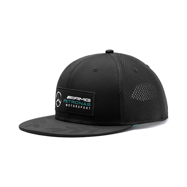 Mercedes AMG Petronas Flatbrim Cap, Puma Black, extralarge