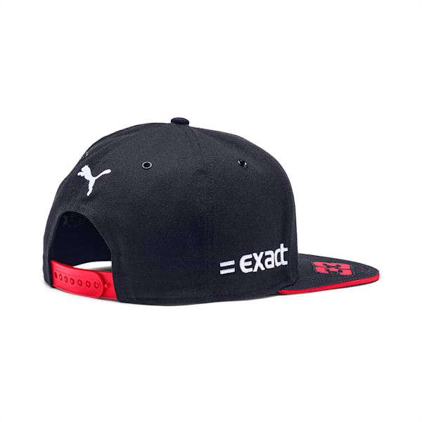 Red Bull Racing Replica Verstappen Flat Brim Cap, NIGHT SKY-Chinese Red, extralarge