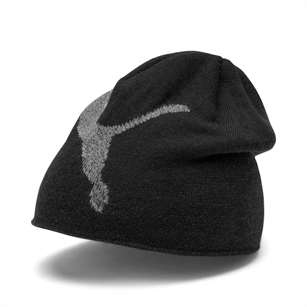 ESS Logo Beanie, Puma Black-Big Cat, extralarge