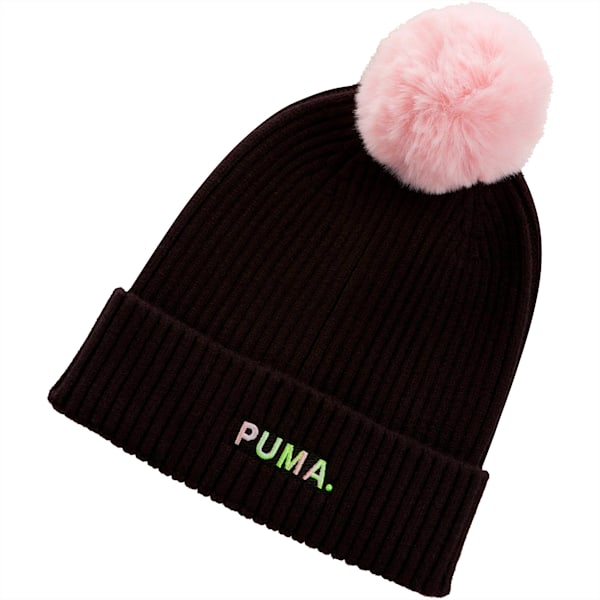 Shift Women's Beanie, Puma Black-Bridal Rose, extralarge