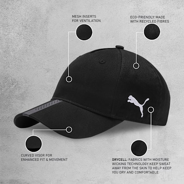 teamLIGA Contrast Visor Football Cap, Puma Black, extralarge-IND