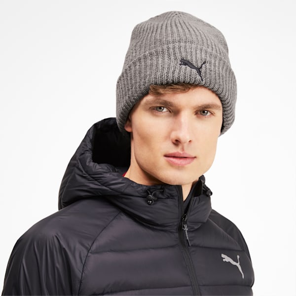 Scuderia Ferrari Lifestyle Beanie, Charcoal Gray, extralarge