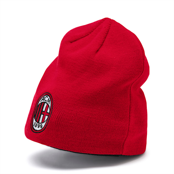 AC Milan Reversible Beanie, Tango Red -Puma Black, extralarge