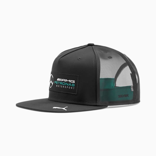 Mercedes AMG Petronas Silver Arrows Flatbrim Cap, Puma Black, extralarge