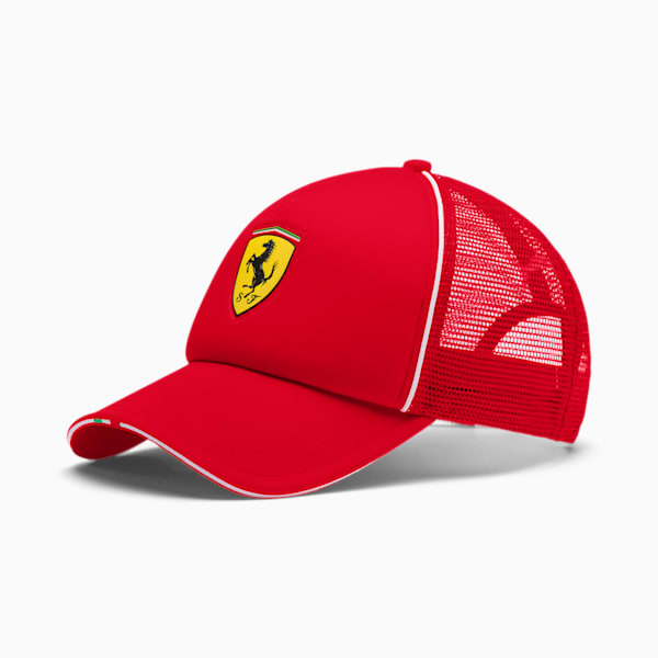 Scuderia Ferrari Fanwear Trucker Cap, Rosso Corsa, extralarge
