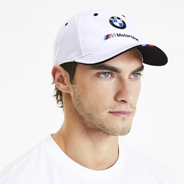 BMW M Motorsport Baseball Unisex Cap, Puma White, extralarge-IND