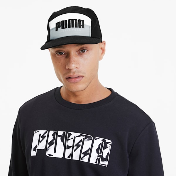 PUMA 5 Panel Cap, Puma Black-High Rise, extralarge