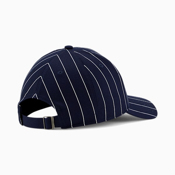 Archive Logo Baseball Cap, Peacoat-Pinstripe, extralarge
