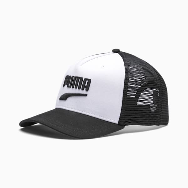 Gorra Trucker Classics Basketball, Puma White-Puma Black, extralarge