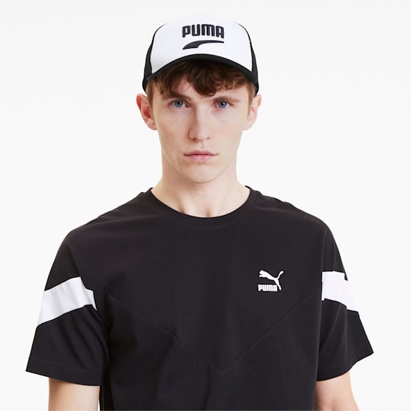 Basketball Trucker Cap, Puma White-Puma Black, extralarge