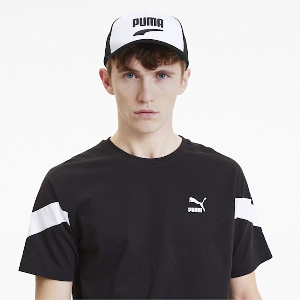 Gorra Trucker Classics Basketball, Puma White-Puma Black, extralarge
