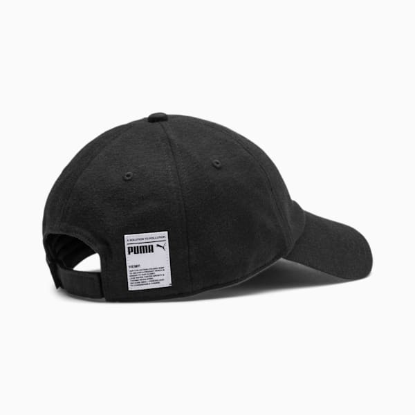 Hemp Baseball Cap, Puma Black, extralarge