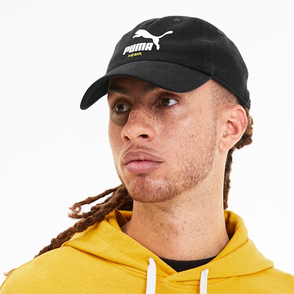 Hemp Baseball Cap, Puma Black, extralarge