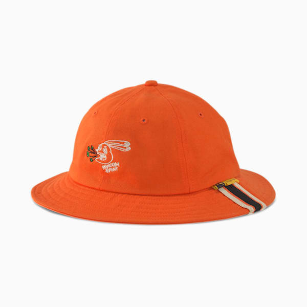 PUMA x RANDOMEVENT Bucket Hat, Vermillion Orange, extralarge