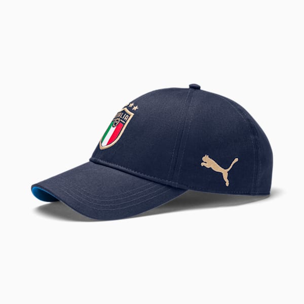 FIGC Team Cap, Peacoat-Team Power Blue-Puma Team Gold, extralarge