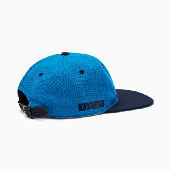 FIGC Flat Brim Cap, Team Power Blue-Peacoat, extralarge