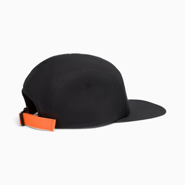 PUMA x FIRST MILE Running Cap, Puma Black-Fizzy Orange, extralarge