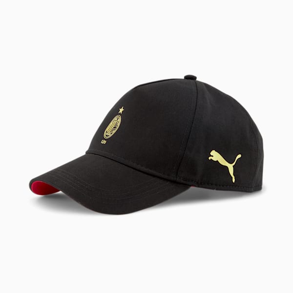 AC Milan 120th Anniversary Baseball Cap, Puma Black-Victory Gold, extralarge