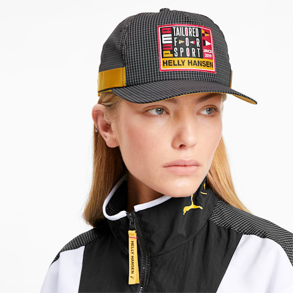 PUMA x HELLY HANSEN Baseball Cap, Puma Black-BRIGHT ROSE, extralarge