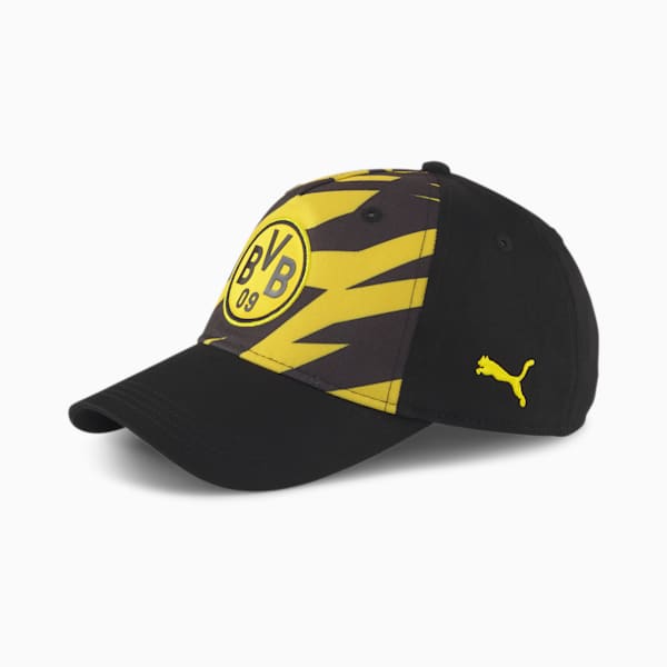 BVB ftblCORE Soccer Cap, Puma Black-Cyber Yellow, extralarge