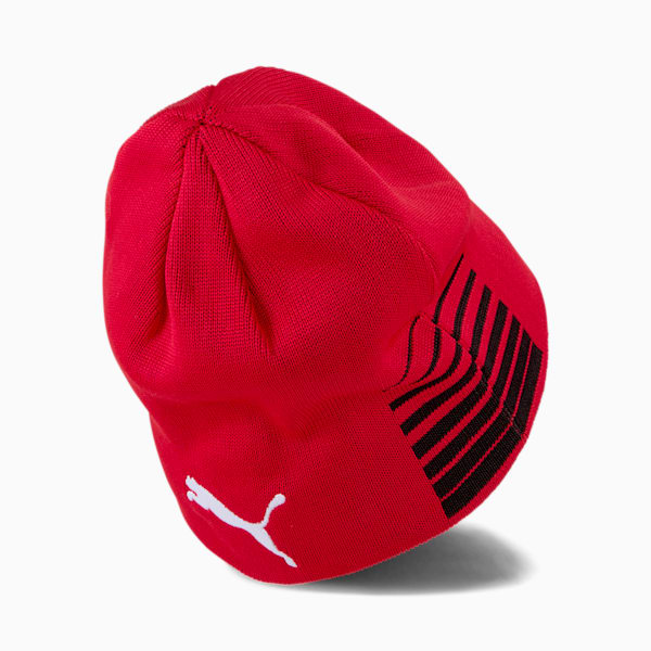 AC Milan Reversible Beanie, Puma Black-Tango Red, extralarge