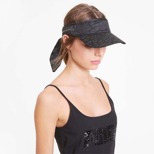 PUMA x CHARLOTTE OLYMPIA Visor, Puma Black, extralarge