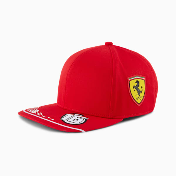 Scuderia Ferrari Replica Leclerc Kids' Cap, Rosso Corsa, extralarge