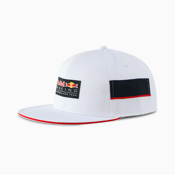 Red Bull Racing Lifestyle Flat Brim Cap, Puma White, extralarge