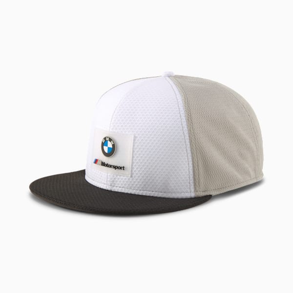 BMW M Motorsport Flat Brim Cap, Puma White, extralarge