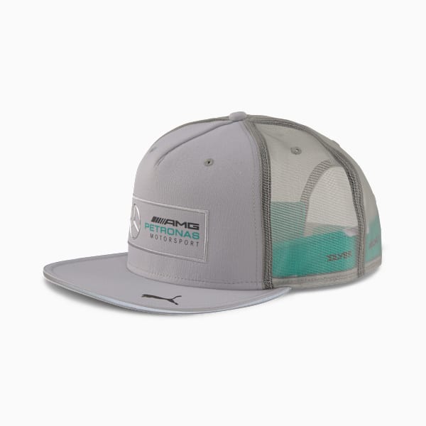 Mercedes AMG Petronas Flat Brim Cap, Mercedes Team Silver, extralarge