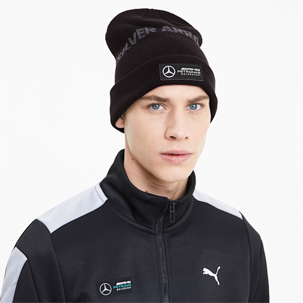 Mercedes AMG Petronas Beanie, Puma Black, extralarge