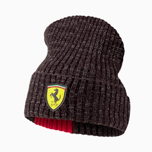 Scuderia Ferrari Race Beanie, Puma Black, extralarge