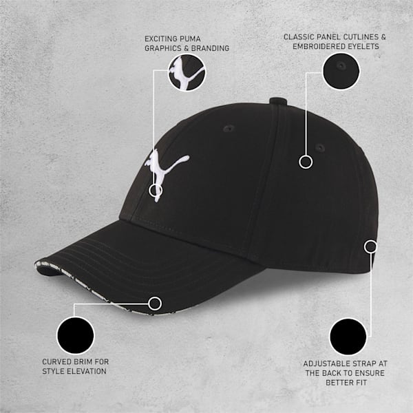 PUMA Woven Visor Baseball Cap, Puma Black