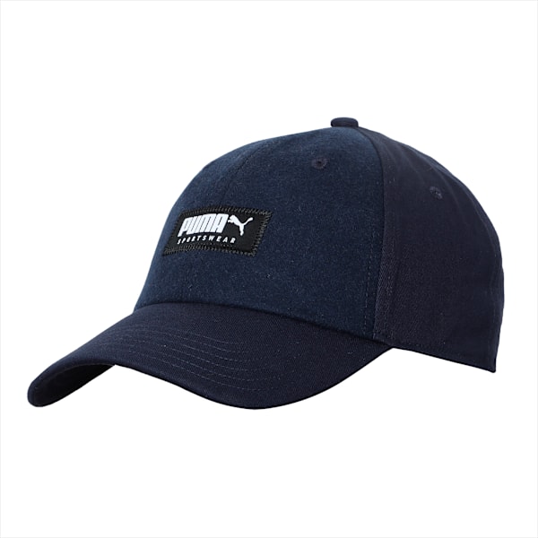 Fabric Baseball Cap, Peacoat, extralarge-IND