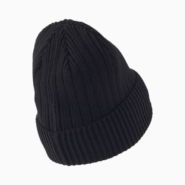 Classic Ribbed Beanie, Puma Black, extralarge