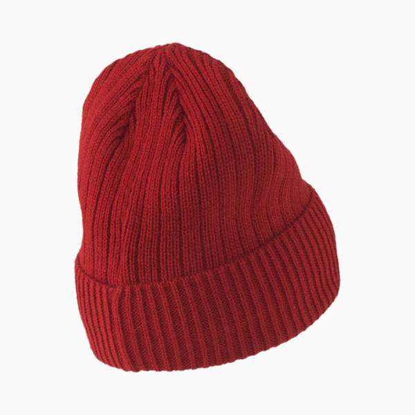 Classic Ribbed Beanie, Red Dahlia, extralarge-IND