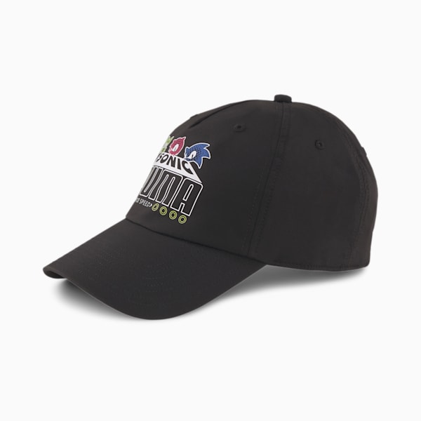 PUMA x SEGA Kids' Baseball Cap, Puma Black, extralarge